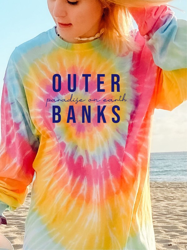 Tie Dye Outer Banks Long Sleeve Tee