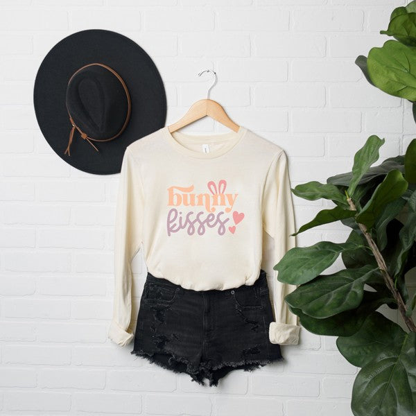 Bunny Kisses Long Sleeve Graphic Tee
