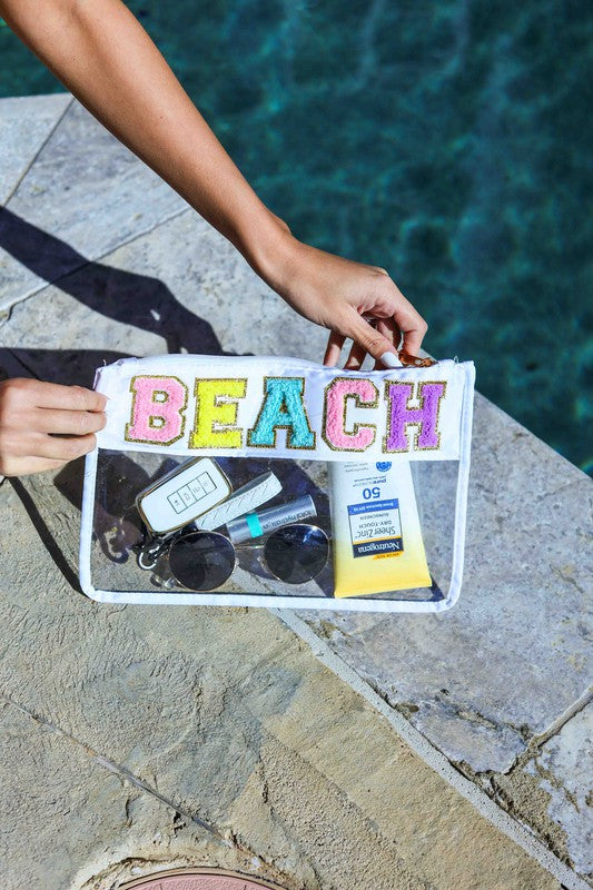 Beach Varsity Pouches
