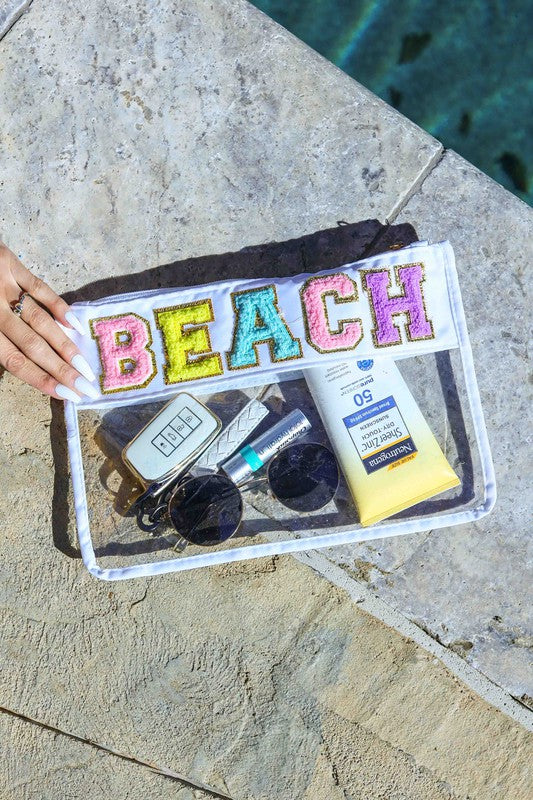 Beach Varsity Pouches