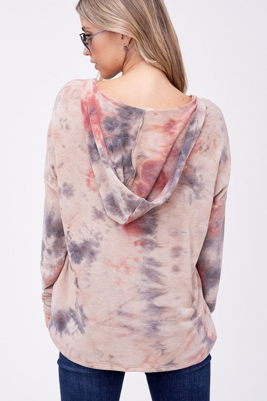 PLUS CLOUD TIE DYE SWEATSHIRT TOP